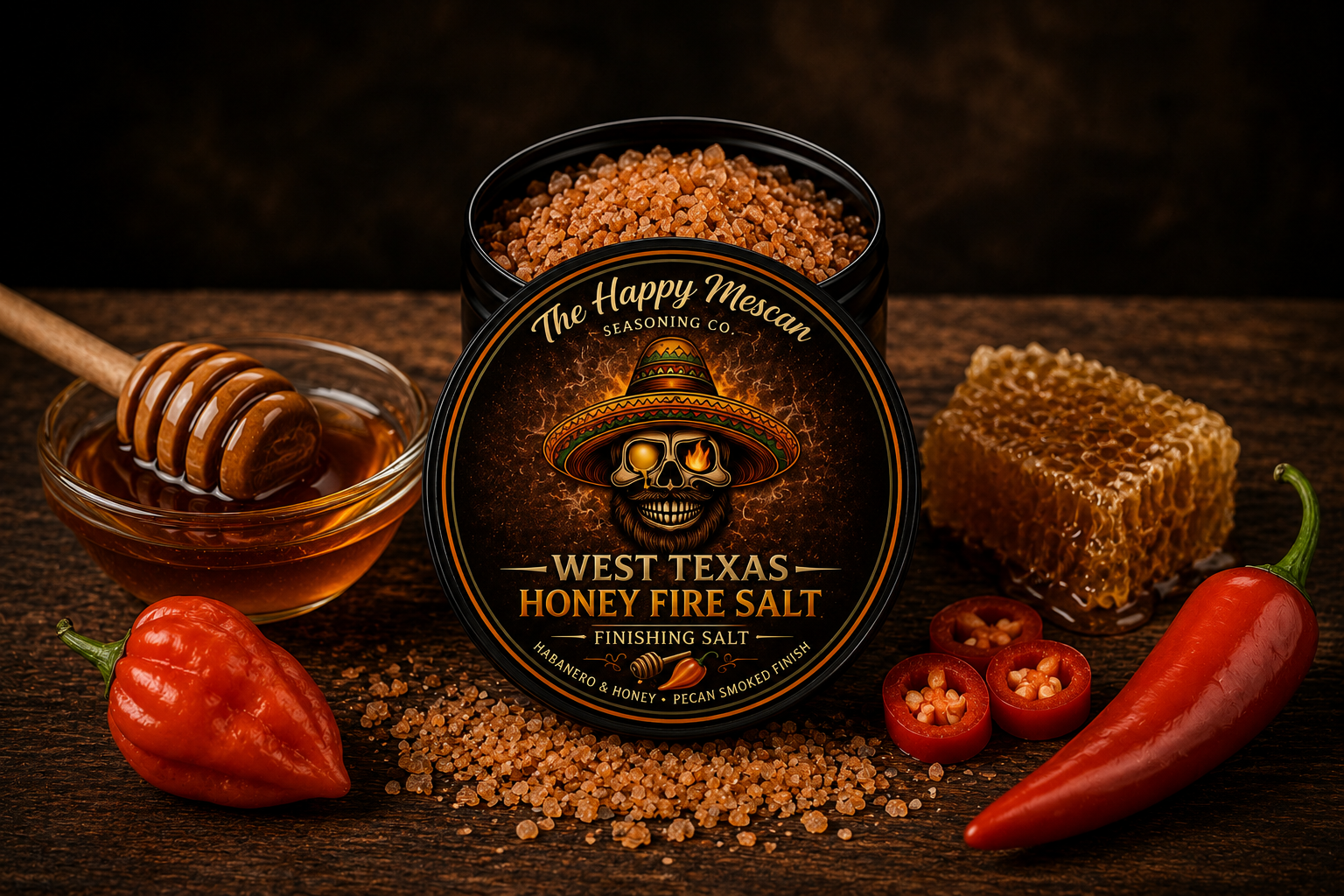 West Texas Honey Fire Salt